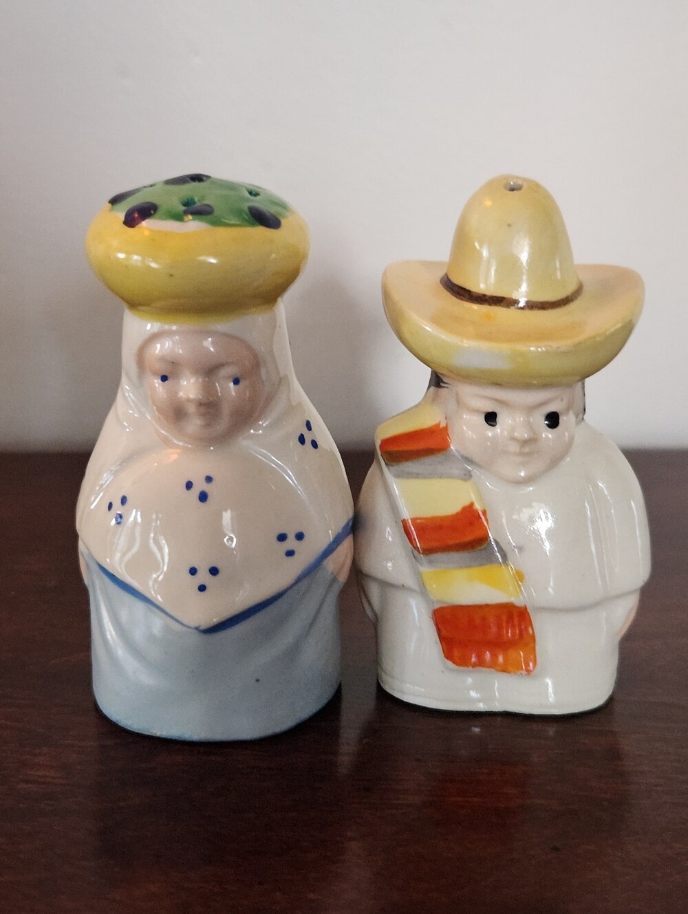1940s Occupied Japan Ceramic Salt and Pepper Shakers